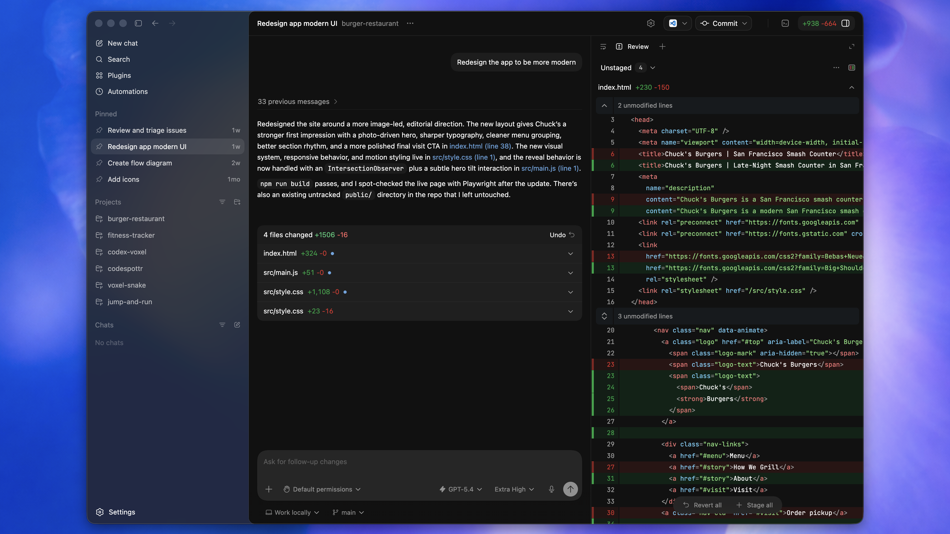 OpenAI Codex Desktop App